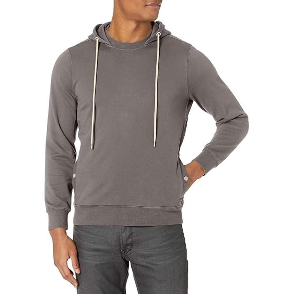 Paige Thomas French Terry Hooded Sweatshirt Size Medium Grey Harbour Pockets